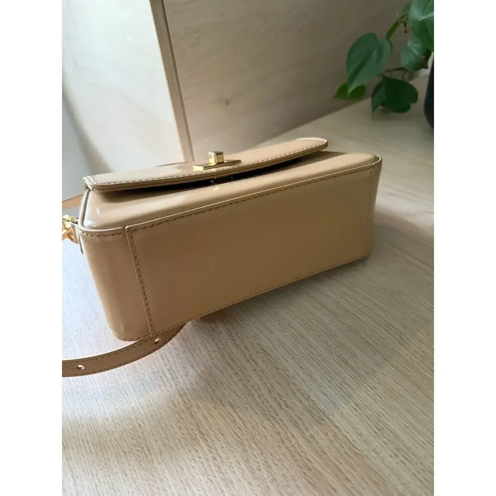 $178 New J Crew Leather Edie Top Handle Bag - Honey Brown - Picture 8 of 16